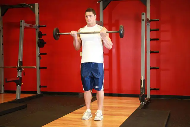 Barbell Curl end position