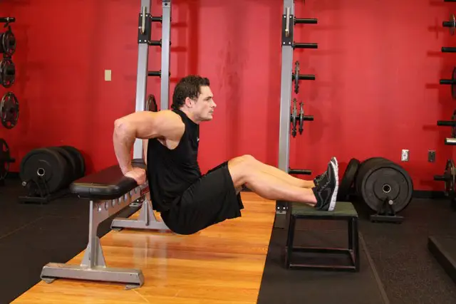 Bench Dips end position