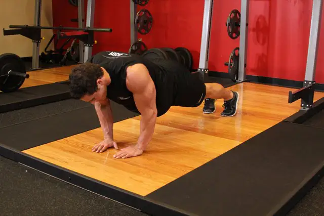 Close-Grip Push-Ups starting position
