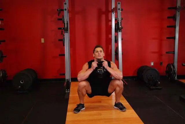 Goblet Squat end position