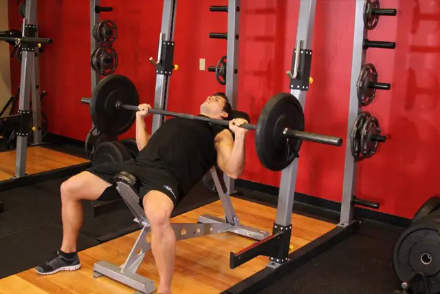 Incline Bench Press end position