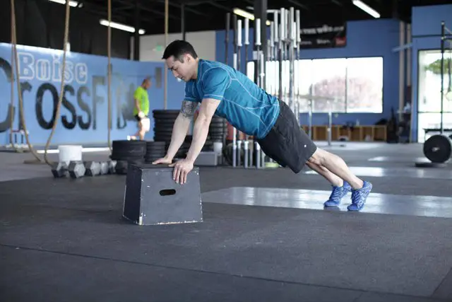 Incline Push-Ups end position