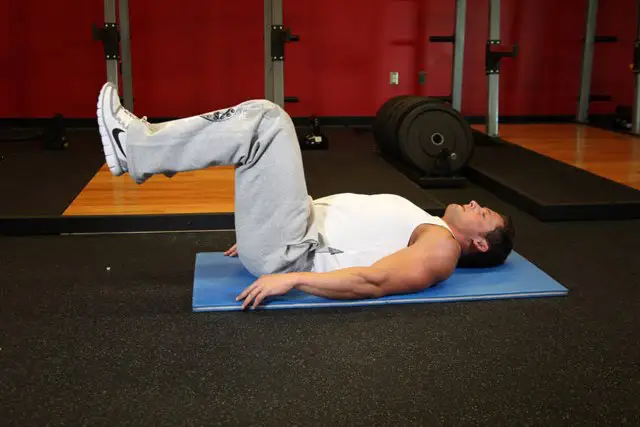 Reverse Crunches starting position