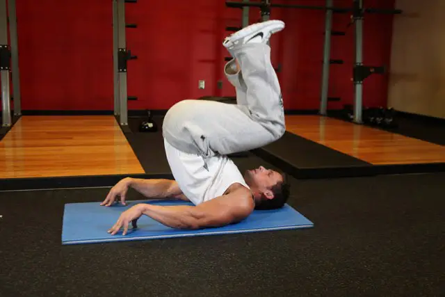 Reverse Crunches end position