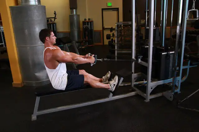 Seated Cable Row starting position