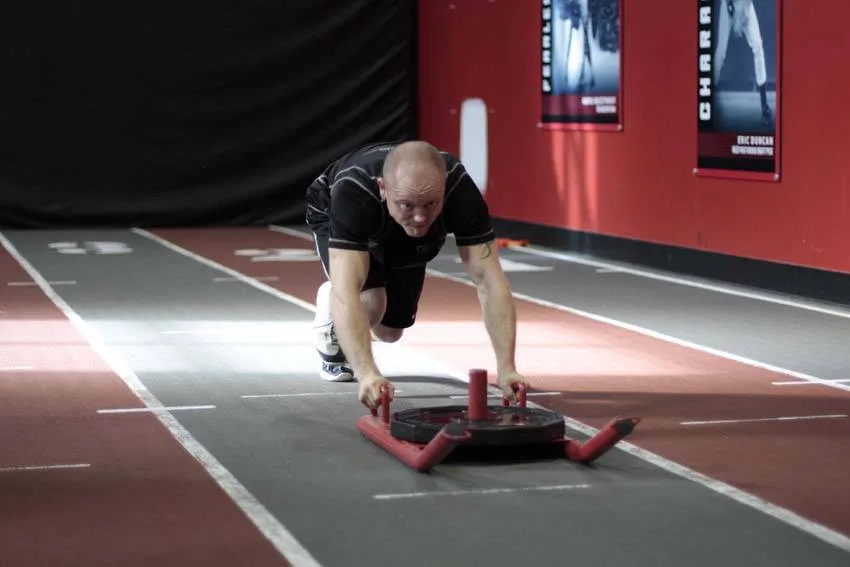 Sled Push demonstration, photo 1