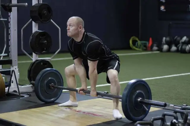 Sumo Deadlift starting position