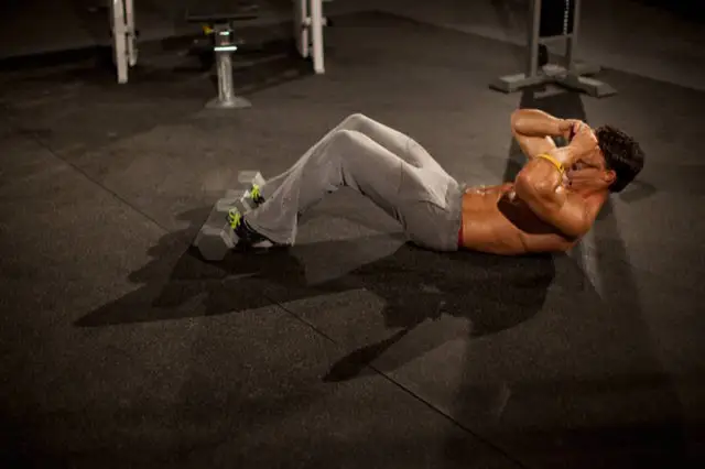 3/4 Sit-Ups starting position
